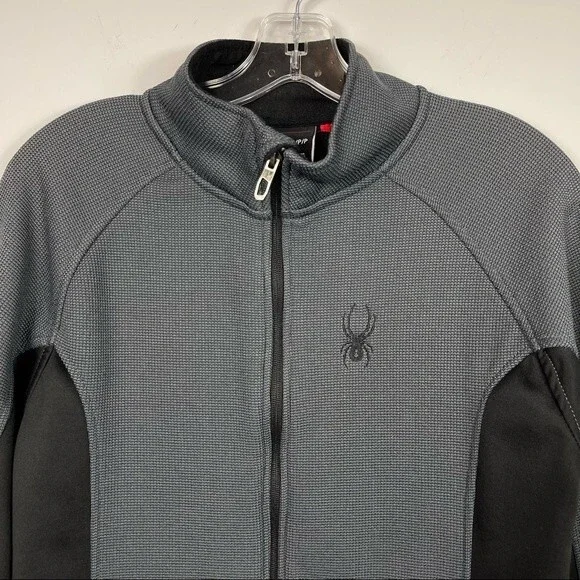 Spyder Men's Constant Full Zip Up Sweater Fleece Jacket Polar Black S Outdoor - Picture 6 of 16